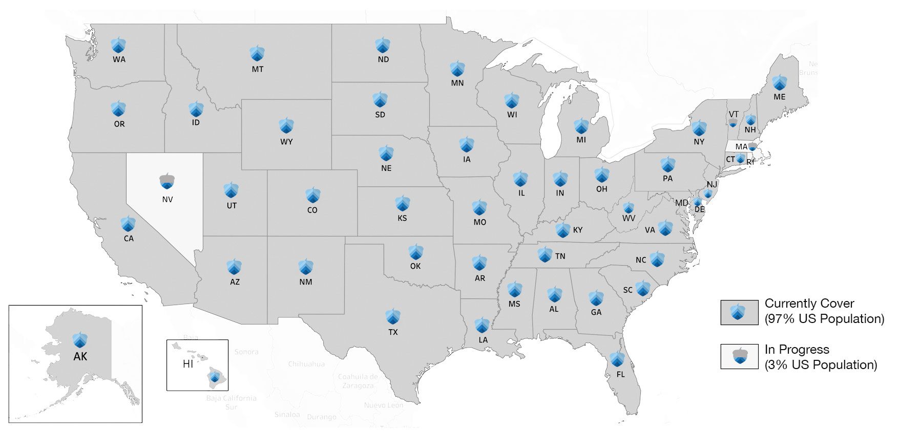 Acorn Finance state coverage